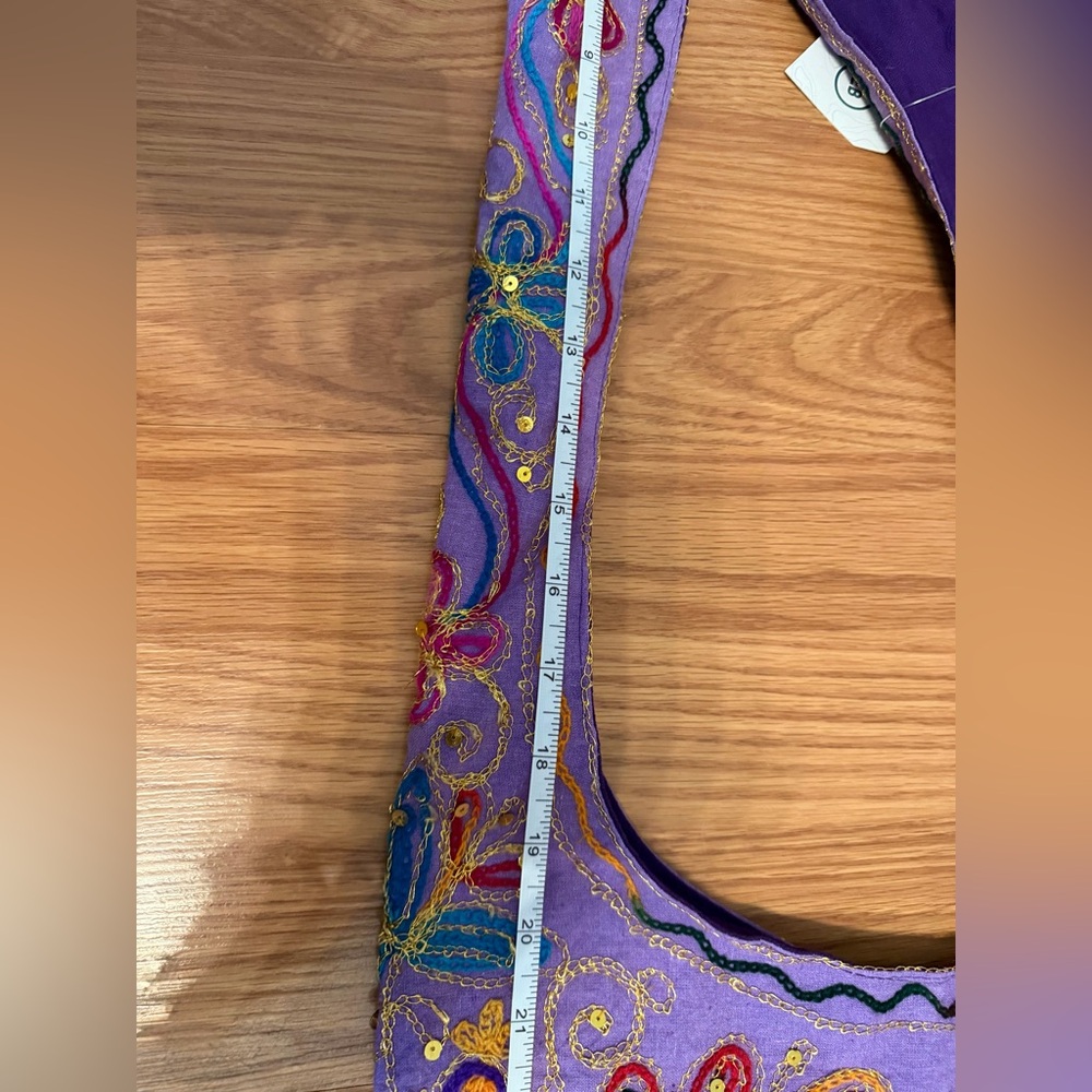 ✨ Earthbound Trading Company Embroidered Hobo Shoulder Bag ✨ - Picture 11 of 13